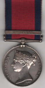 Military General Service 1793-1814, 1 clasp, Toulouse, G. Broadhead, 53rd Foot. VF