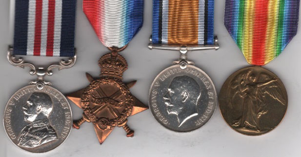 Military Medal, G.V.R. (11087 L. Cpl. A. James. 6/Shrops: L.I.); 1914-15 Star (11087 Pte. A. James. Shrops. L.I.); British War Medal, Victory Medal (11087 Pte. A. James. Shrops. L.I.) Lance-Corporal A. James, 6th Battalion, Shropshire Light Infantry. VF/GVF