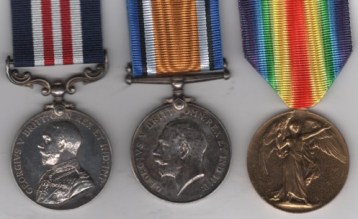 Military Medal, G.V.R. (PO-1578 (S) Pte. J. Sumner. R.M.L.I); British War Medal , Victory Medal (PO.1578 -S- Pte. J. Sumner. R.M.L.I.)  Private J. Sumner, Royal Marines Light Infantry EF.