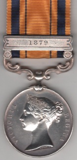 South Africa 1877-79, 1 clasp, 1879. 823. Pte. J. Holman. 3/60th Foot. GVF/EF
