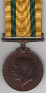 Territorial Force War Medal 1914-19. 917 Cpl. P. Goodall. R.E. GVF/EF