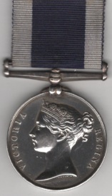 Royal Naval Long Service and Good Conduct, V.R., narrow suspension 1875-77, with engraved naming, 1875-1877 Private J.H. Gibbons, 46th Co. Royal Marine Light Infantry. NEF