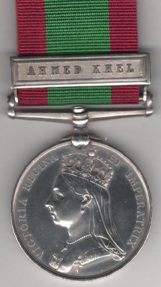 Afghanistan, 1878-80, single clasp, Ahmed Khel. 84. Pte. W. Robnatt, 59th Foot. EF