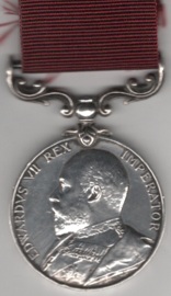 Army Long Service and Good Conduct Medal Edward VI1. 8852 Corporal R.W. Taylor, South Lancashire Regiment.