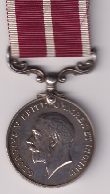 Army Meritorious Service Medal, George V George V issue coinage head, Sergeant Major C. Mepham King's Royal Rifle Corps.