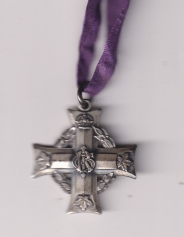 Canadian Memorial Cross 1914-1918. 65334 Private W. Fleming. GVF