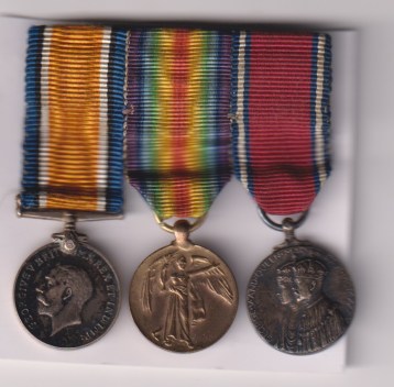 British War Medal, Victory Medal, Silver Jubilee 1935.  VF/EF