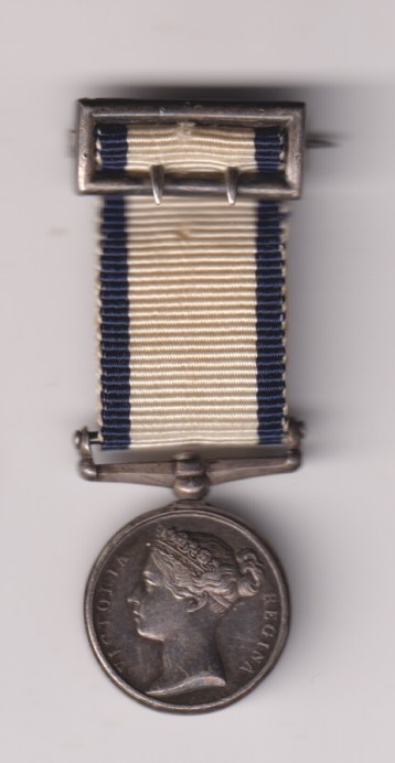 Naval General Service Medal 1793-1840, no clasp, contemporary, mounted on a 'Harb Porter' 2 claw contemporary brooch pin.