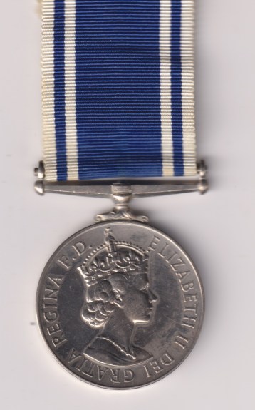 Police Long Service and Good Conduct Medal 1951, 2nd type Elizabeth II Dei: Gratia: Sergeant Allan Kidd.  EF
