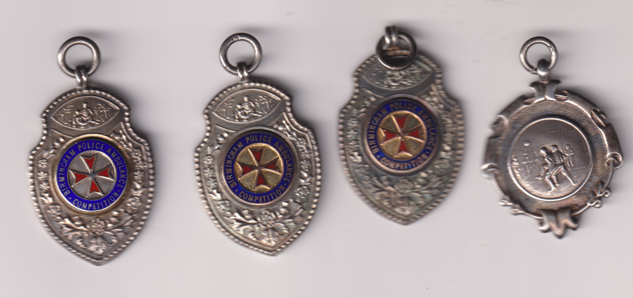 British War Medal, Victory Medal (251924 3.A.M. W.E. Rynolds R.A.F.) Defence Medal, Police Long Service and Good Conduct Medal 1951, George VI issue, (Inspr. William E. Reynolds). 251924 Aircraftman 3rd Class W.E. Rynolds Royal Air Force /Police . EF - Image 2