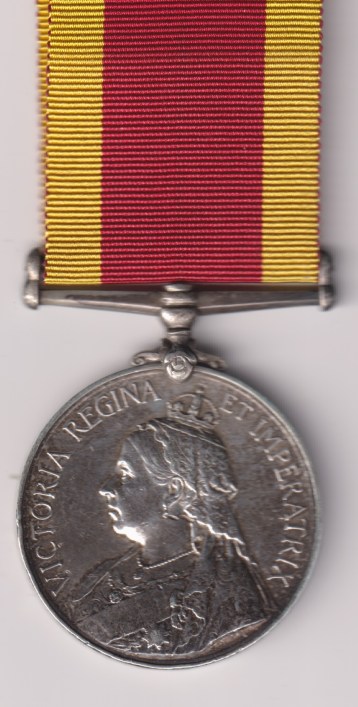 China War Medal 1900, 816 Sepoy Madho Singh Alwar J. F. Infantry.  Fine/VF