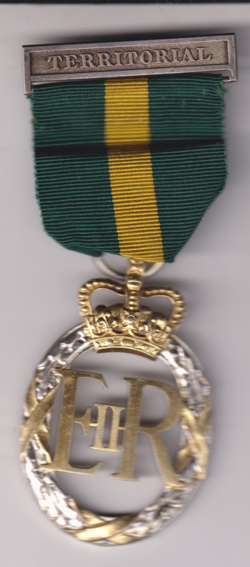 Efficiency Decoration 1930, Elizabeth II issue, reverse dated 1961,on a pin, . EF