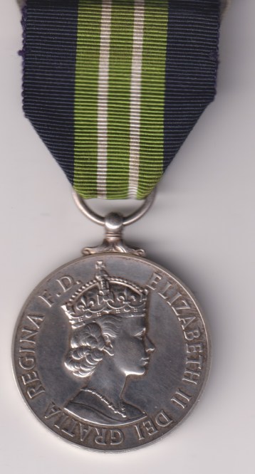 Colonial Special Constabulary Long Service Medal 1957, A.I. (R) Jashbhai M. Patel Kenya, in the original case of issue. Flan faced for naming  EF