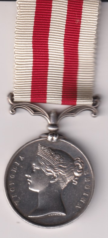 Indian Mutiny Medal 1857-1858, no clasp, P. Hepbourn 90th Light Infantry. VF