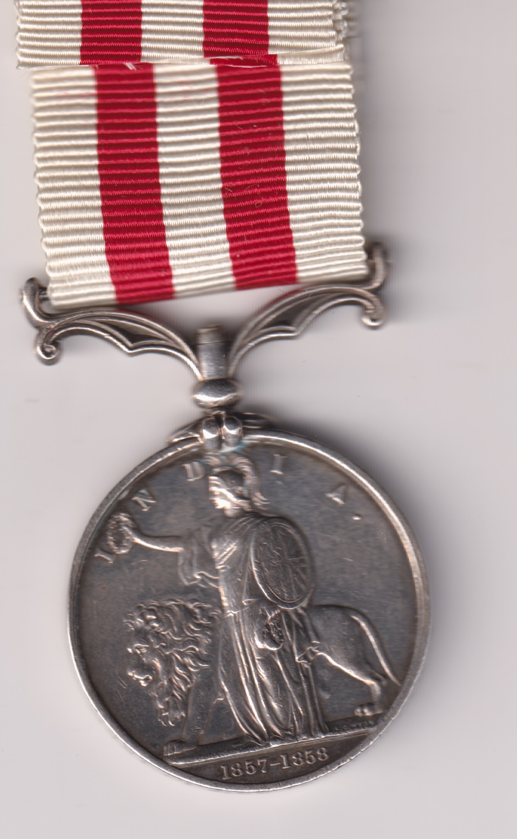 Indian Mutiny Medal 1857-1858, no clasp, P. Hepbourn 90th Light Infantry. VF - Image 2