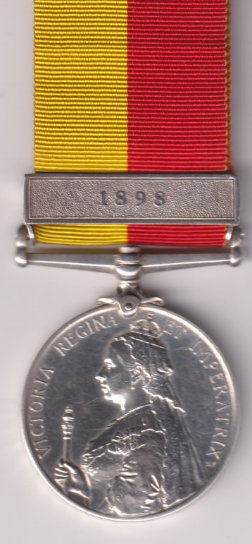 East and Central Africa 1897-99, silver, 1 clasp, 1898, 1190 Private  Datullah. 7th Bombay Infantry. NEF